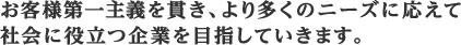 お客様のニーズに対応するため、常に何かを改善することを意識して作業に取り組んでいきます。 